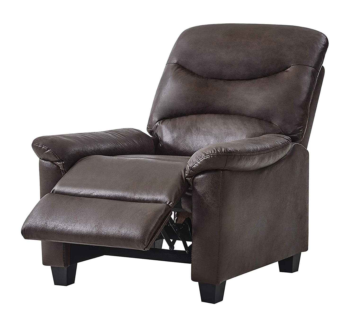 A BANTIA FURNITURES Venice Single Seater Recliner in dark brown.