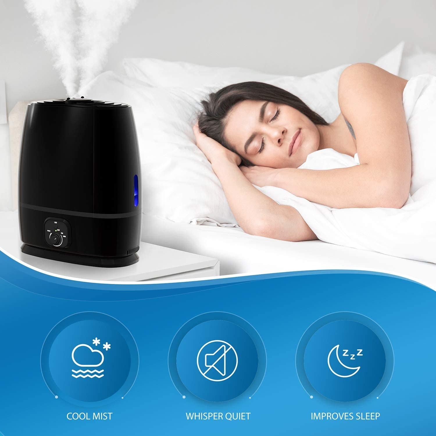 The cool mist, quiet humidifier