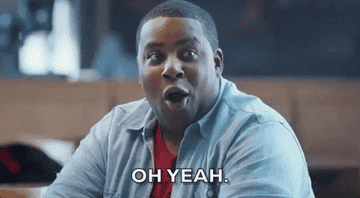 a gif of kenan thompson saying &quot;oh yeah&quot;