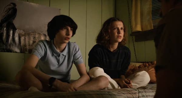 Eleven and Mike from Stranger Things TV