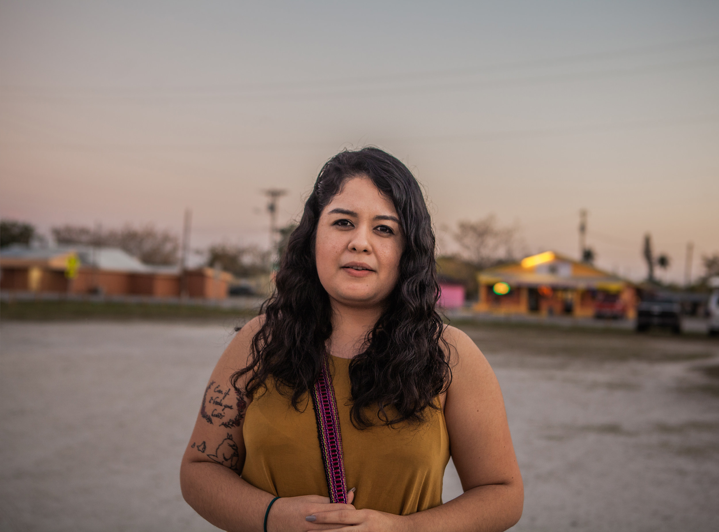 A young woman with tattoos 