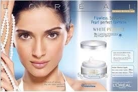 Sonam kapoor promotes a fairness cream