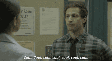 Andy Samberg as Jake Peralta on the show &quot;Brooklyn Nine-Nine.&quot;