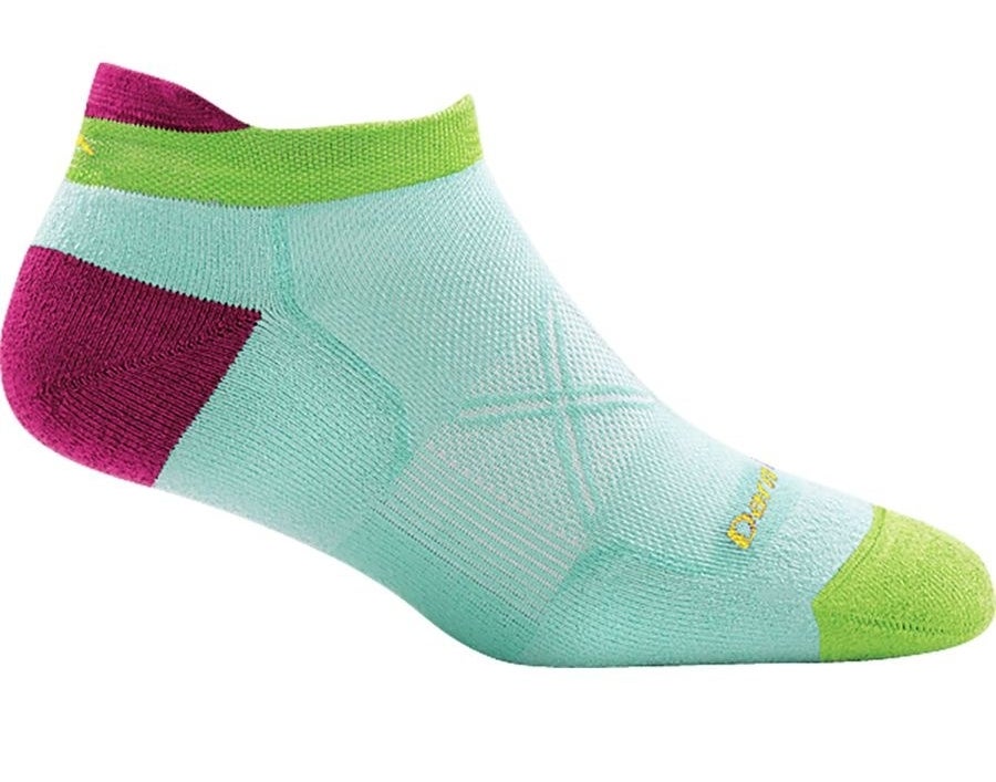 The mint, green, and magenta socks