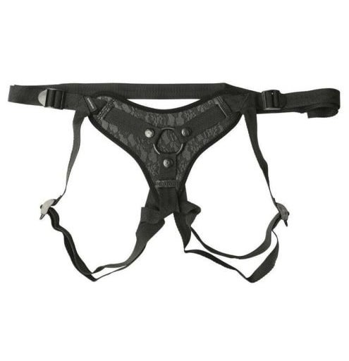 The Midnight lace strap-on harness