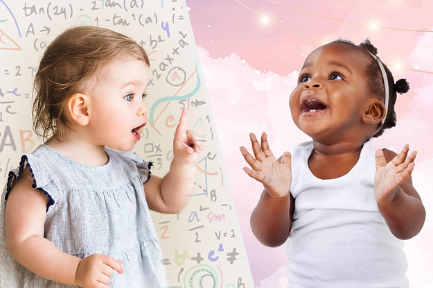 one baby being a realist and another being a dreamer