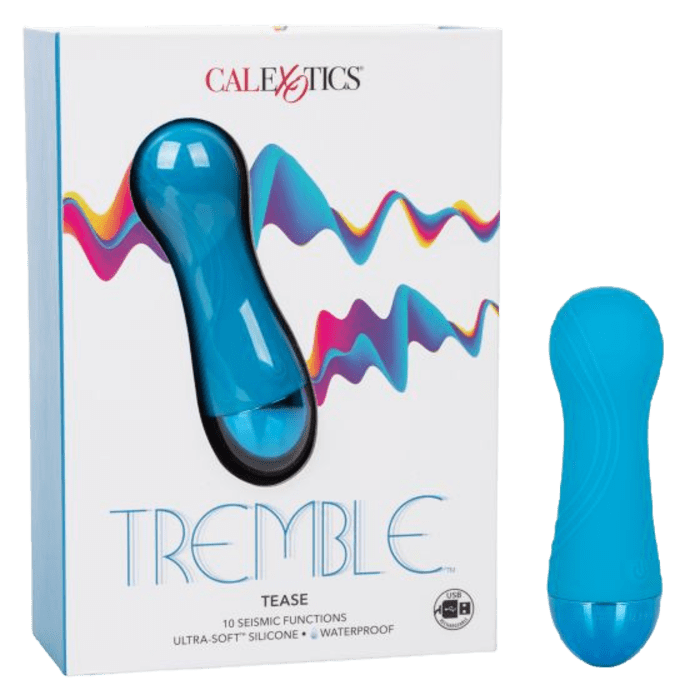 The Tremble Tease Rechargeable Bullet and its packaging