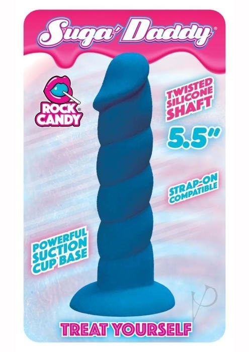 The rock candy suga&#x27; daddy dildo in blue