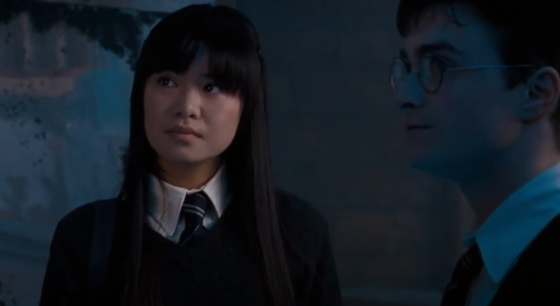 Cho Chang and Harry Potter alone together after practicing with Dumbledore&#x27;s Army
