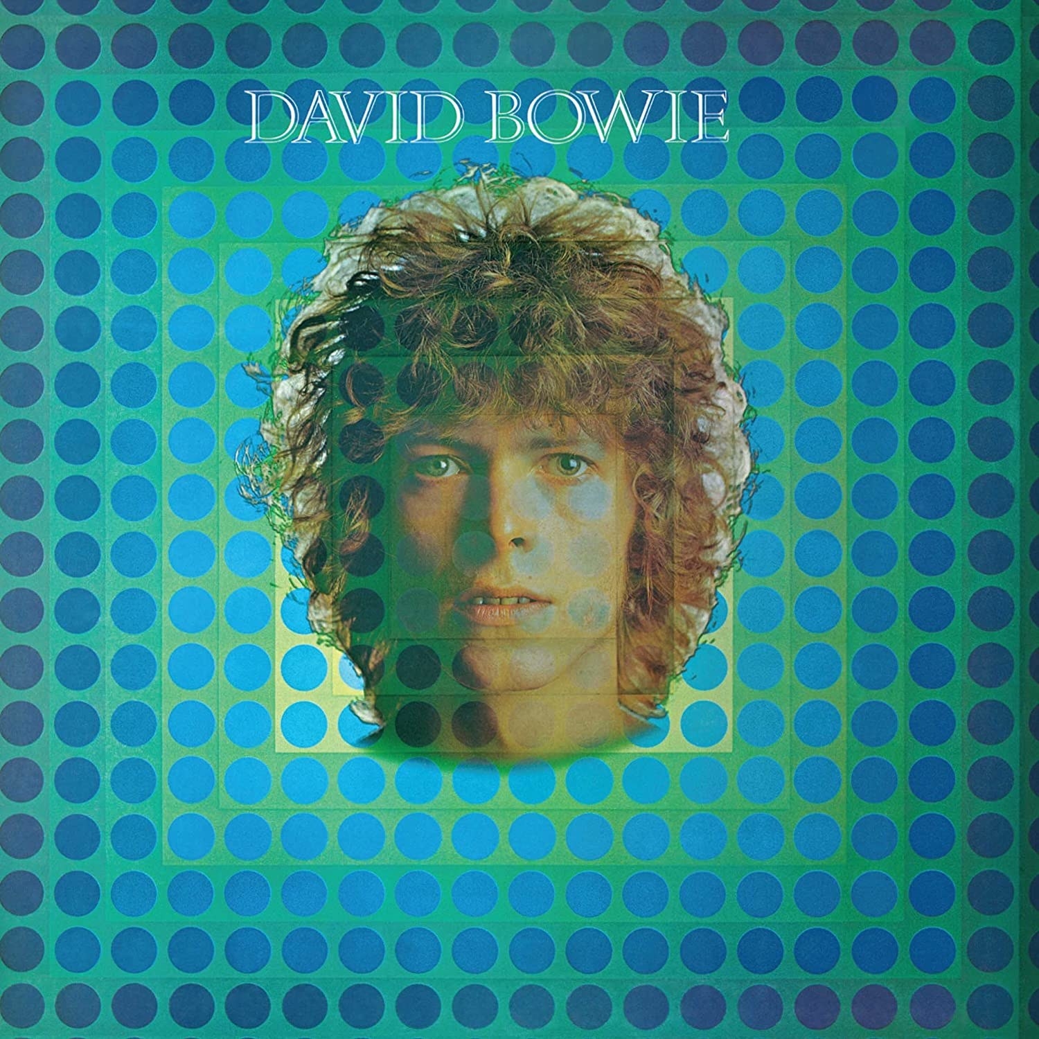 album cover of David Bowie showing a transparent image of Bowie&#x27;s face