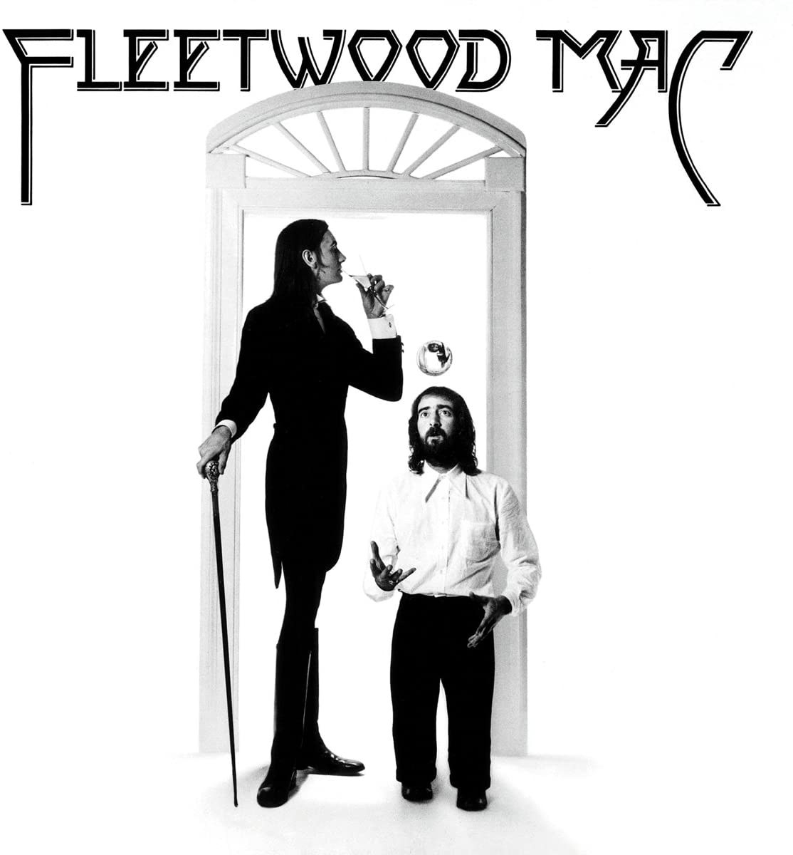 album cover of Fleetwood Mac showing a tall and short man standing in a doorframe 