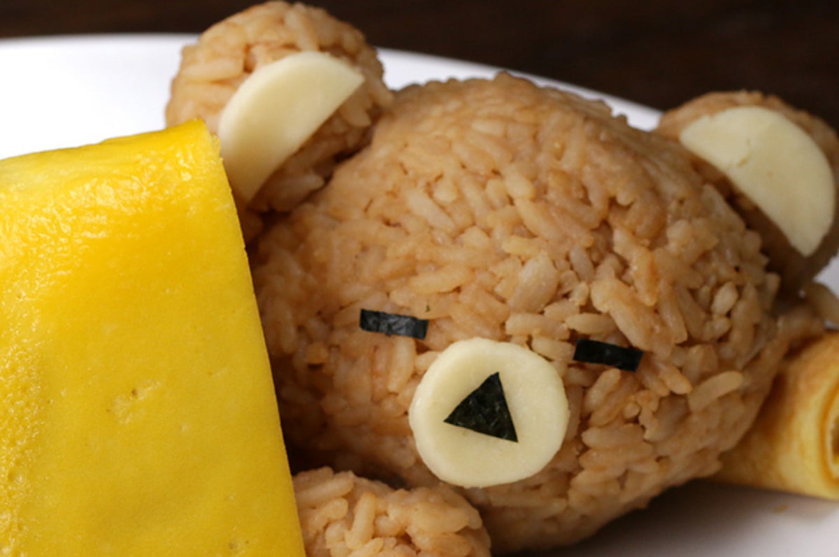 親子クッキングに くまのおひるねオムライス
