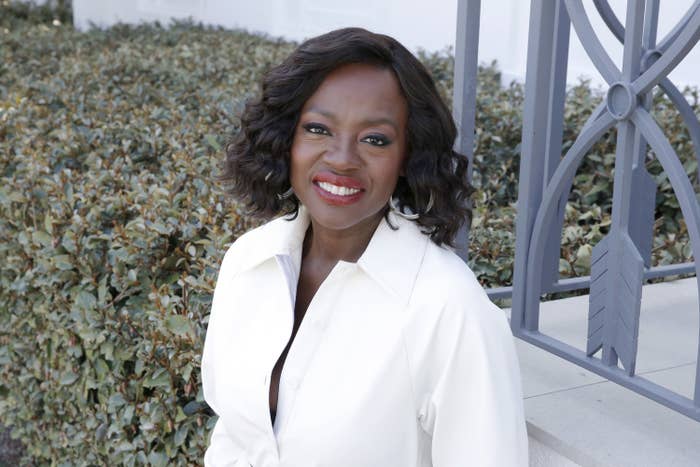 Viola Davis smiling at the camera