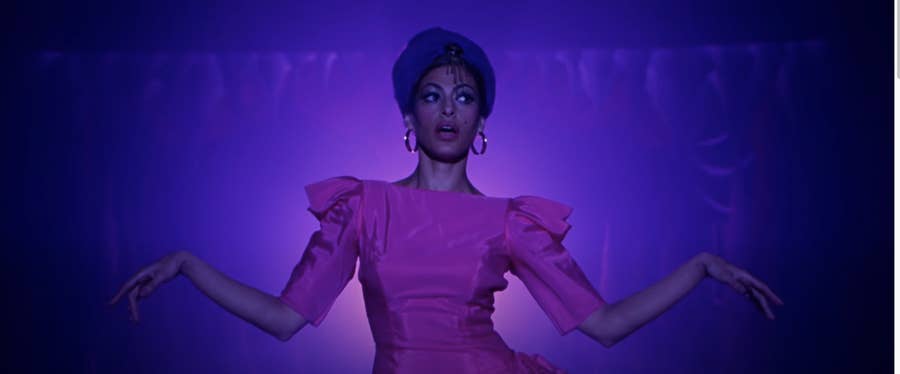 eva mendes purple dress Oh how I wish I was Eva