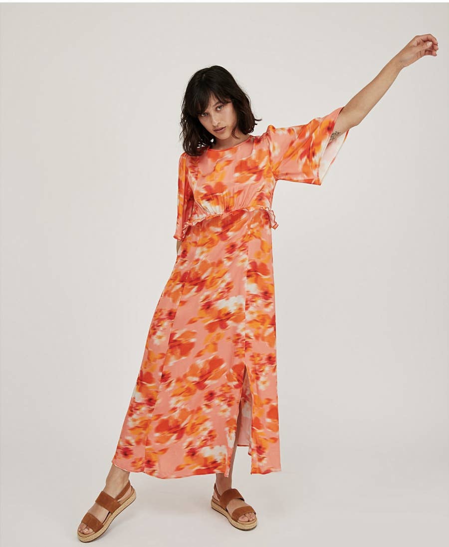 Oliver bonas orange dress discount