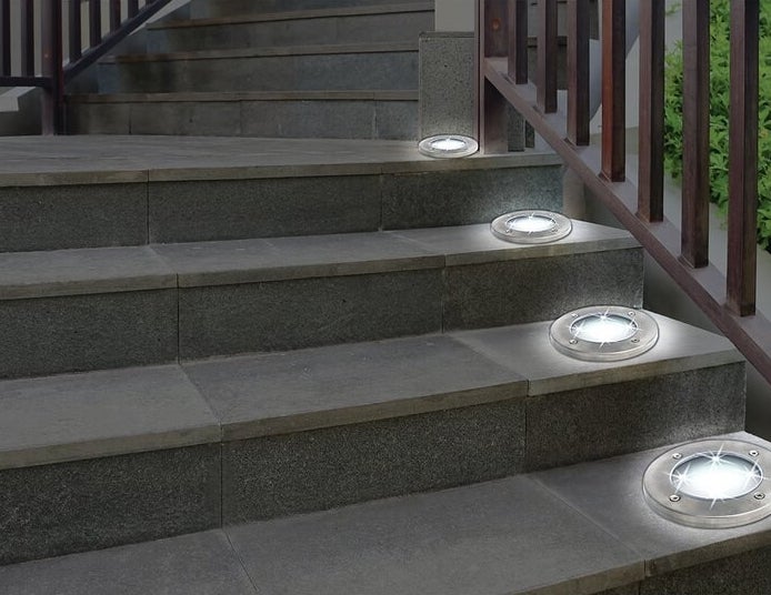 Gunmetal gray LED pathway lights