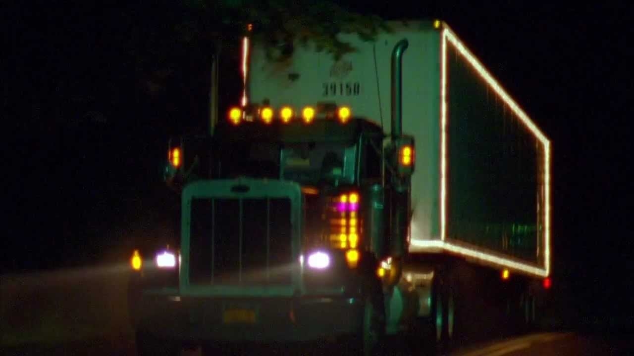 An 18-wheeler storming through the night in Salem&#x27;s music video for King Night
