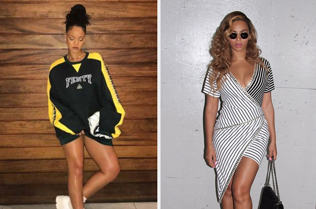 Rihanna and Beyonce.