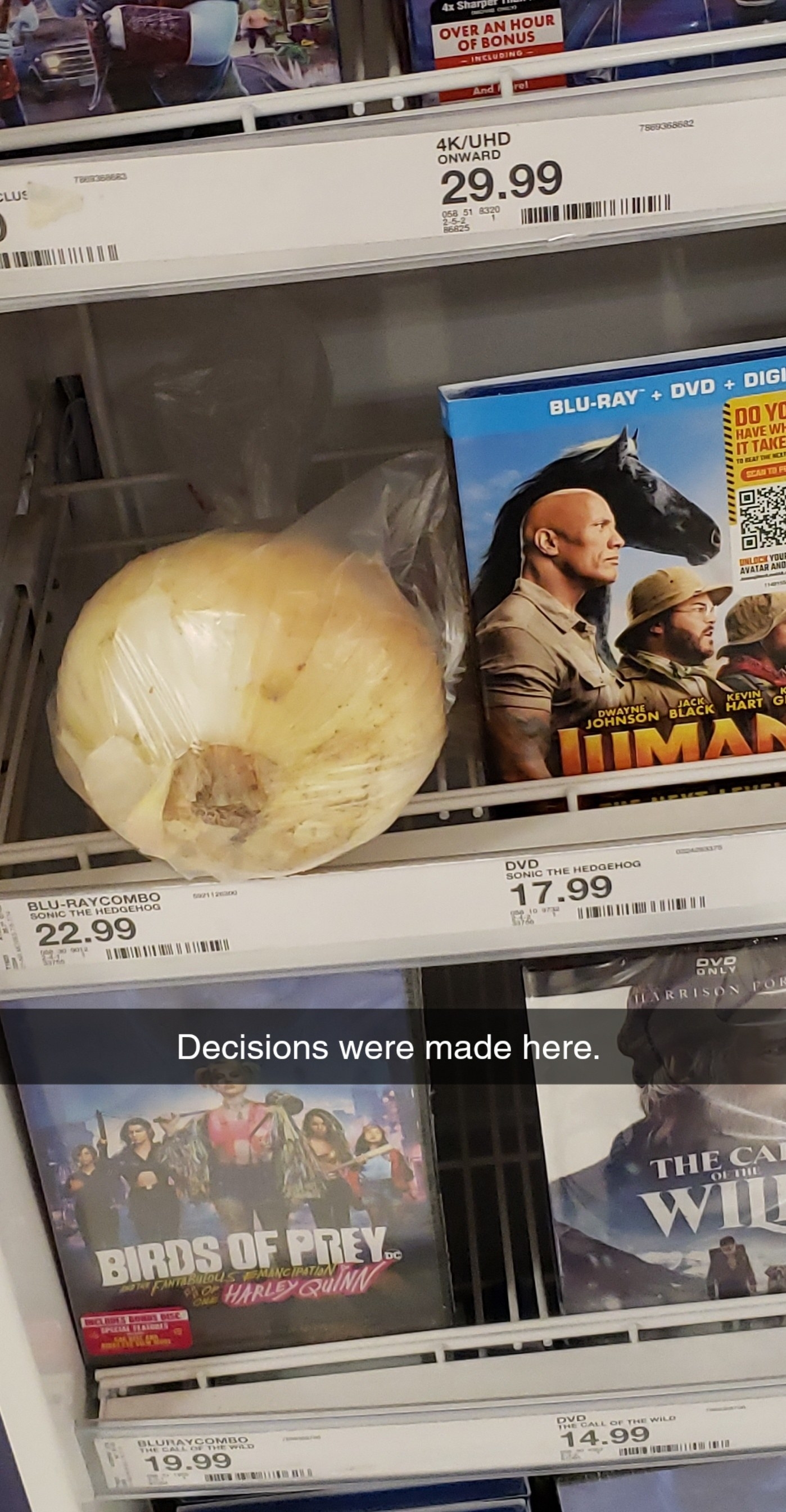 Onion in DVD section