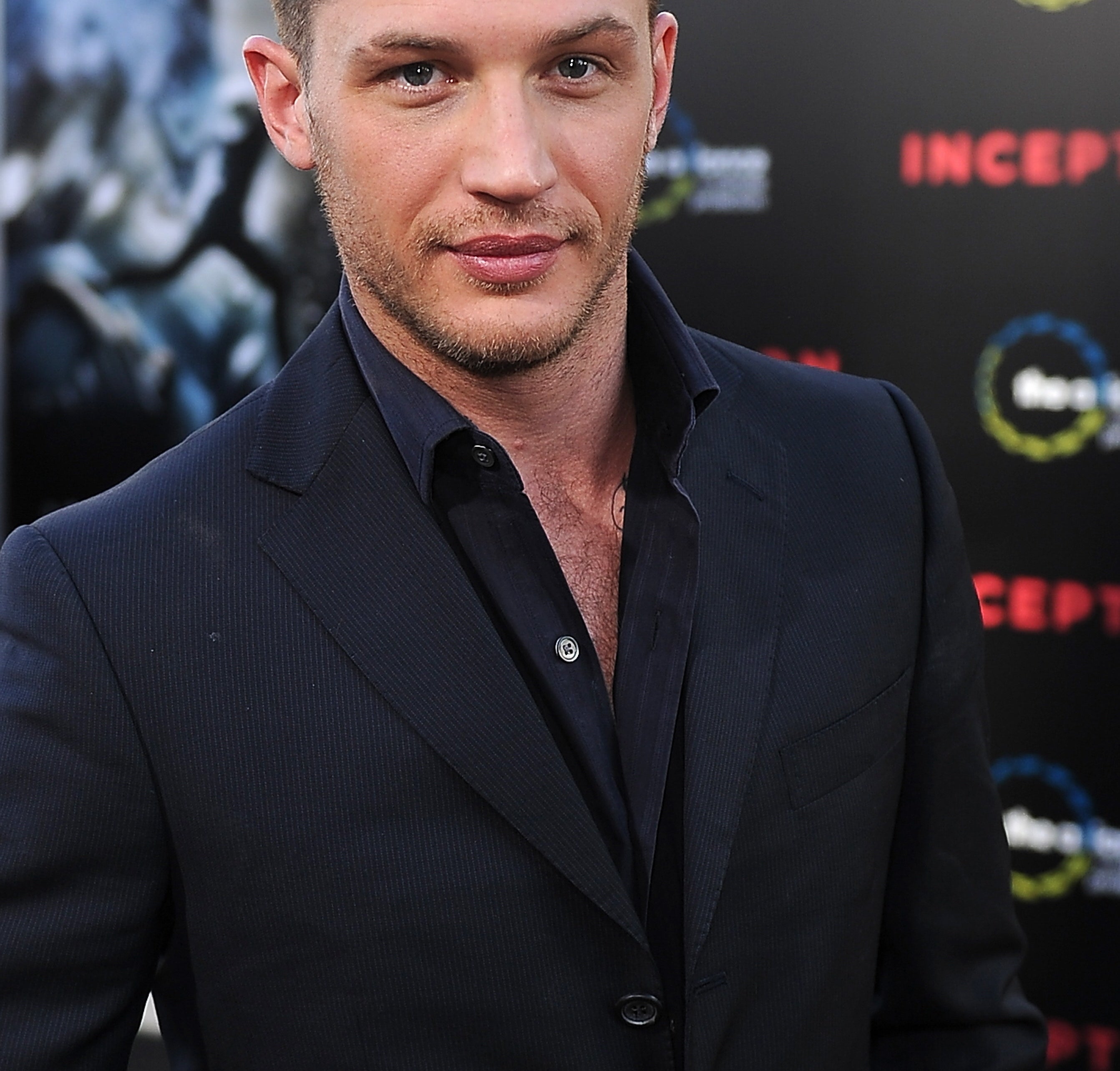 A photo of Tom Hardy at the premiere of Inception 