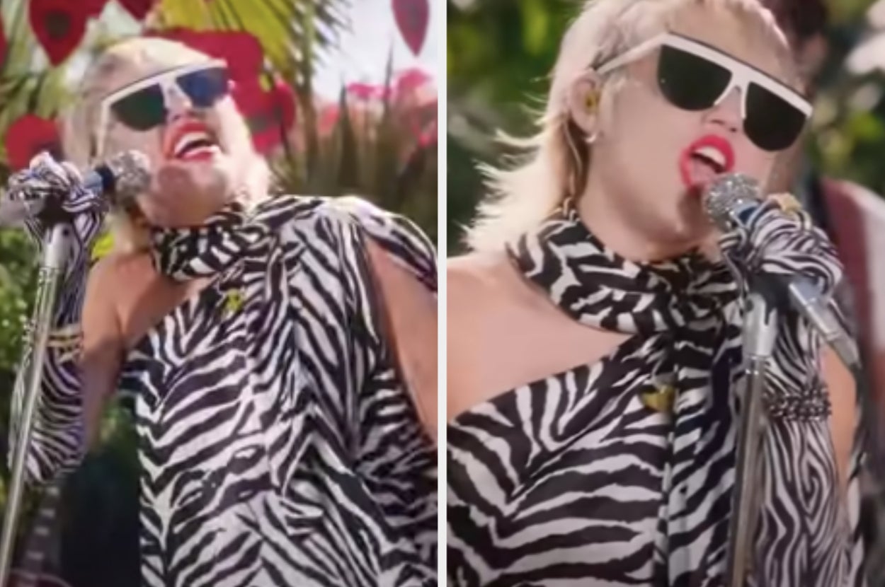 Miley Cyrus singing Gimme More