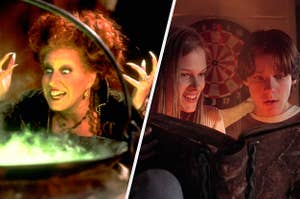 Winifred Sanderson, Max Dennison and and Allison from Hocus Pocus