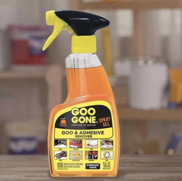 A 12-ounce spray bottle of Goo Gone spray gel