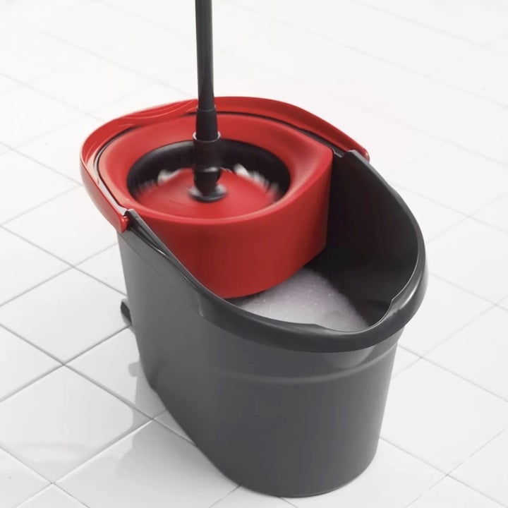 The spin mop and bucket