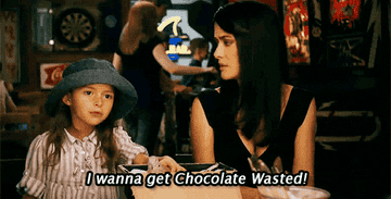 Scene from Grown Ups where a young girl says &quot;I wanna get chocolate wasted&quot;