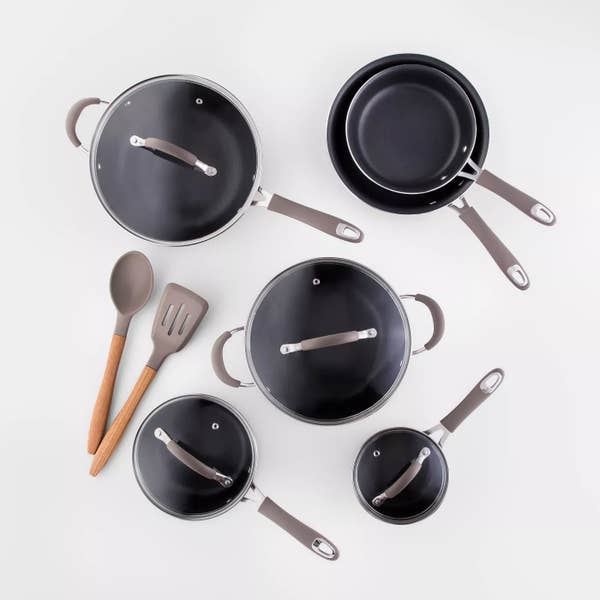The complete cookware set in gray