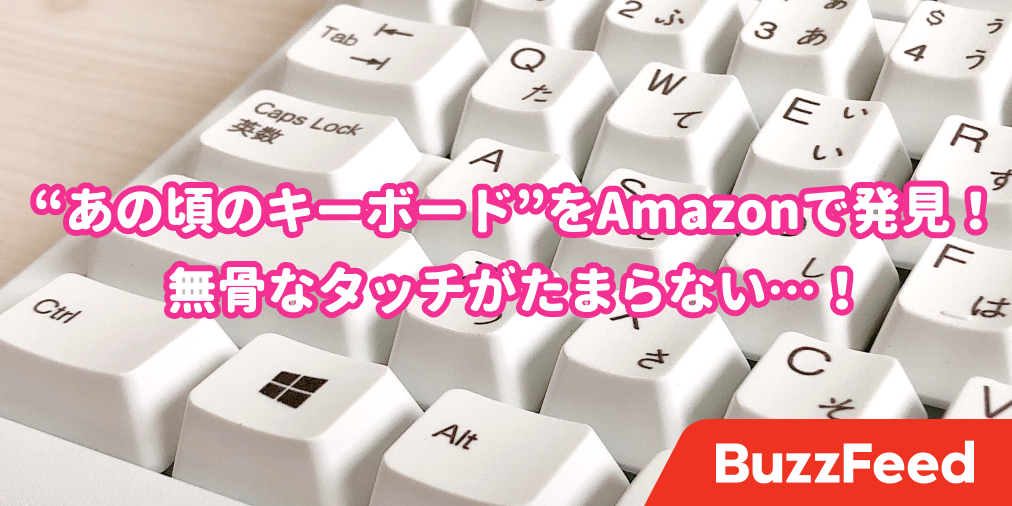 レトロ感がたまんない 80年代を思い出す 無骨キーボード この カタカタ音 がいいのよ