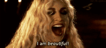 Sarah Jessica Parker saying, &quot;I am beautiful&quot;