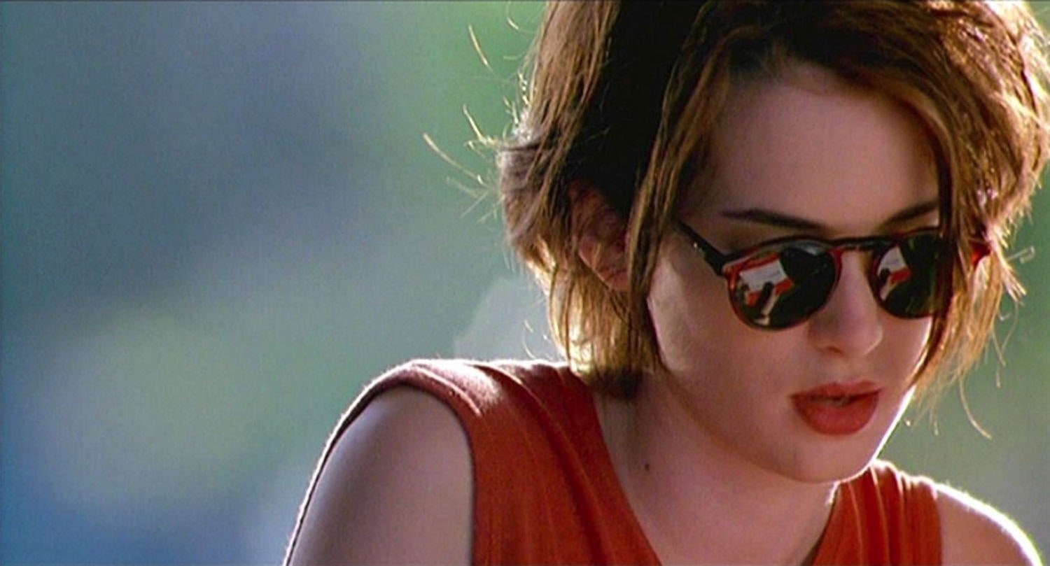 Winona Ryder wearing shades in Reality Bites