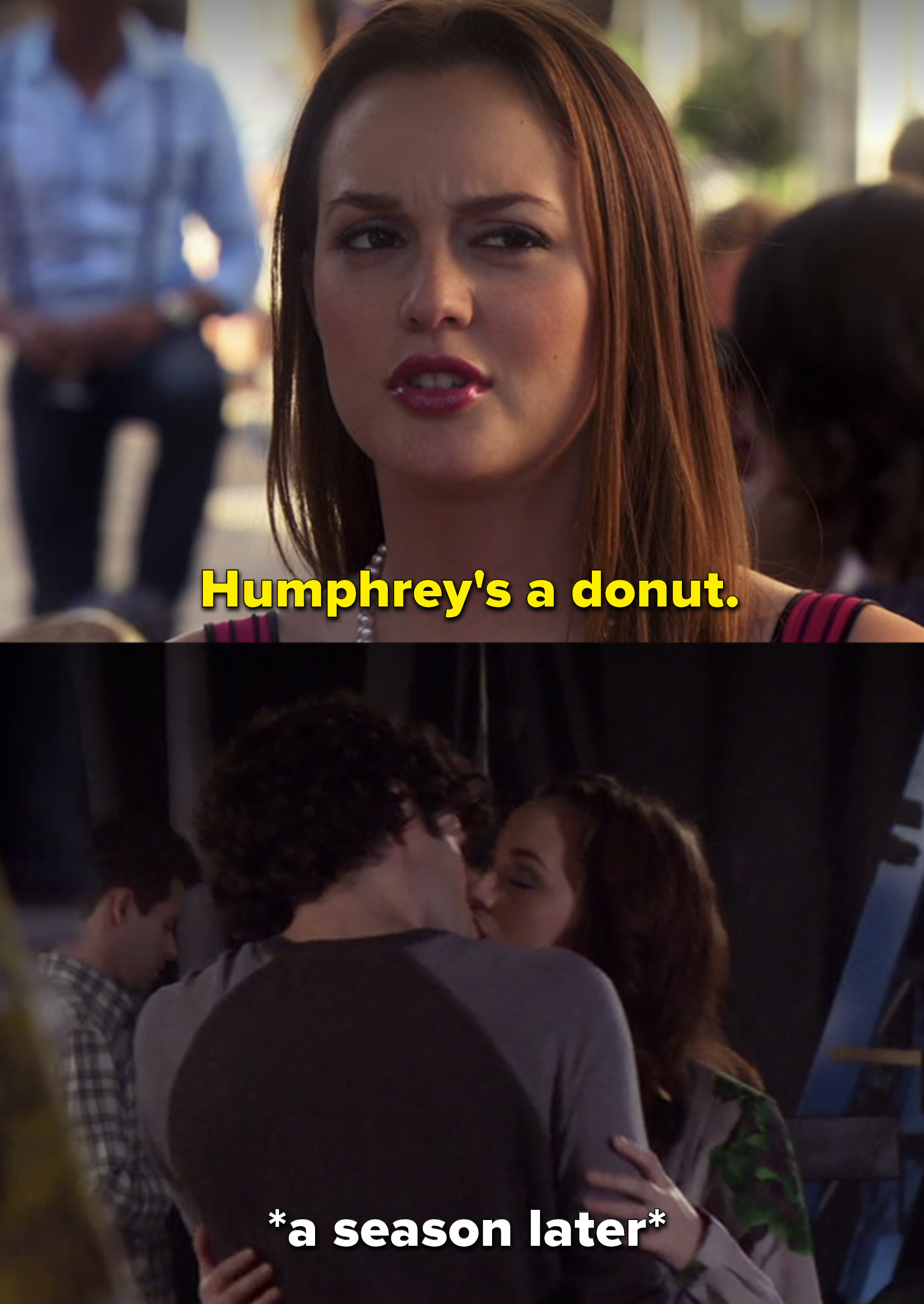 Blair calls Humphrey a donut, then a season later they&#x27;re kissing