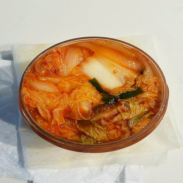 A jar of kimchi