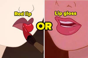 红唇或唇彩？