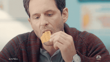 GIF of Glenn Howerton eating chip