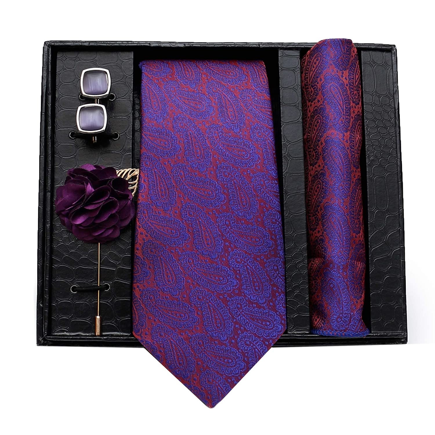 A tie and cufflink set 