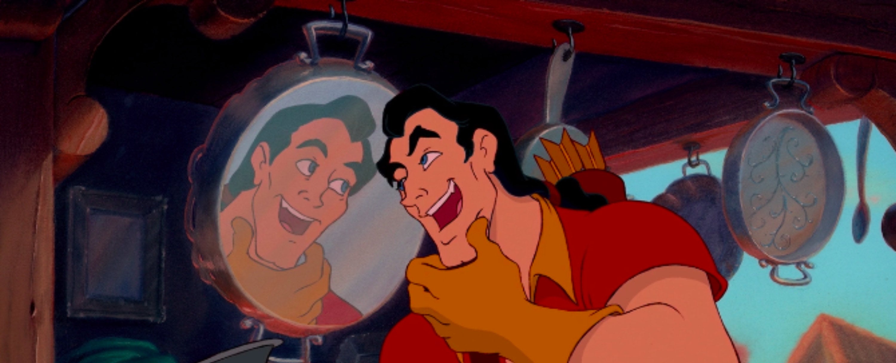 Gaston singing about how he wants to &quot;woo and marry Belle&quot;