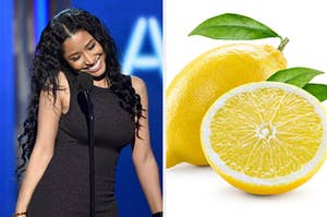 Nicki Minaj and lemon.