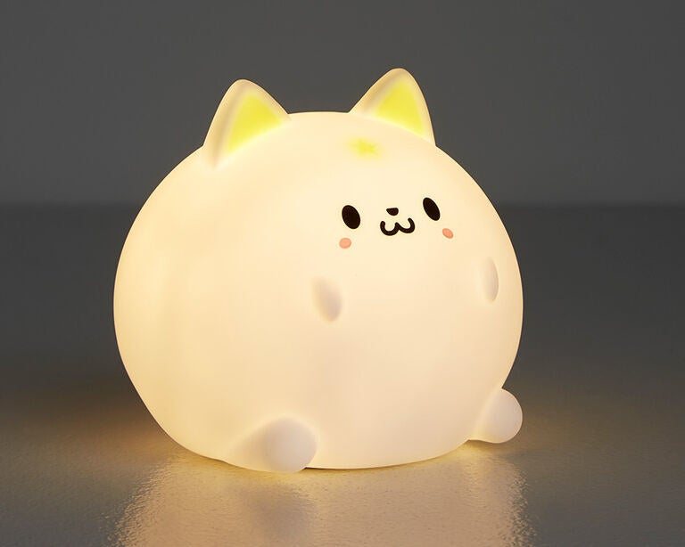 A small cat-shaped night light