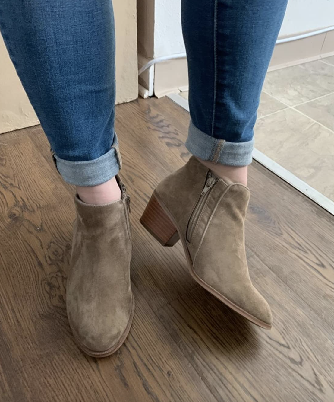 most comfortable suede booties