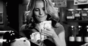 Buffy holding cash