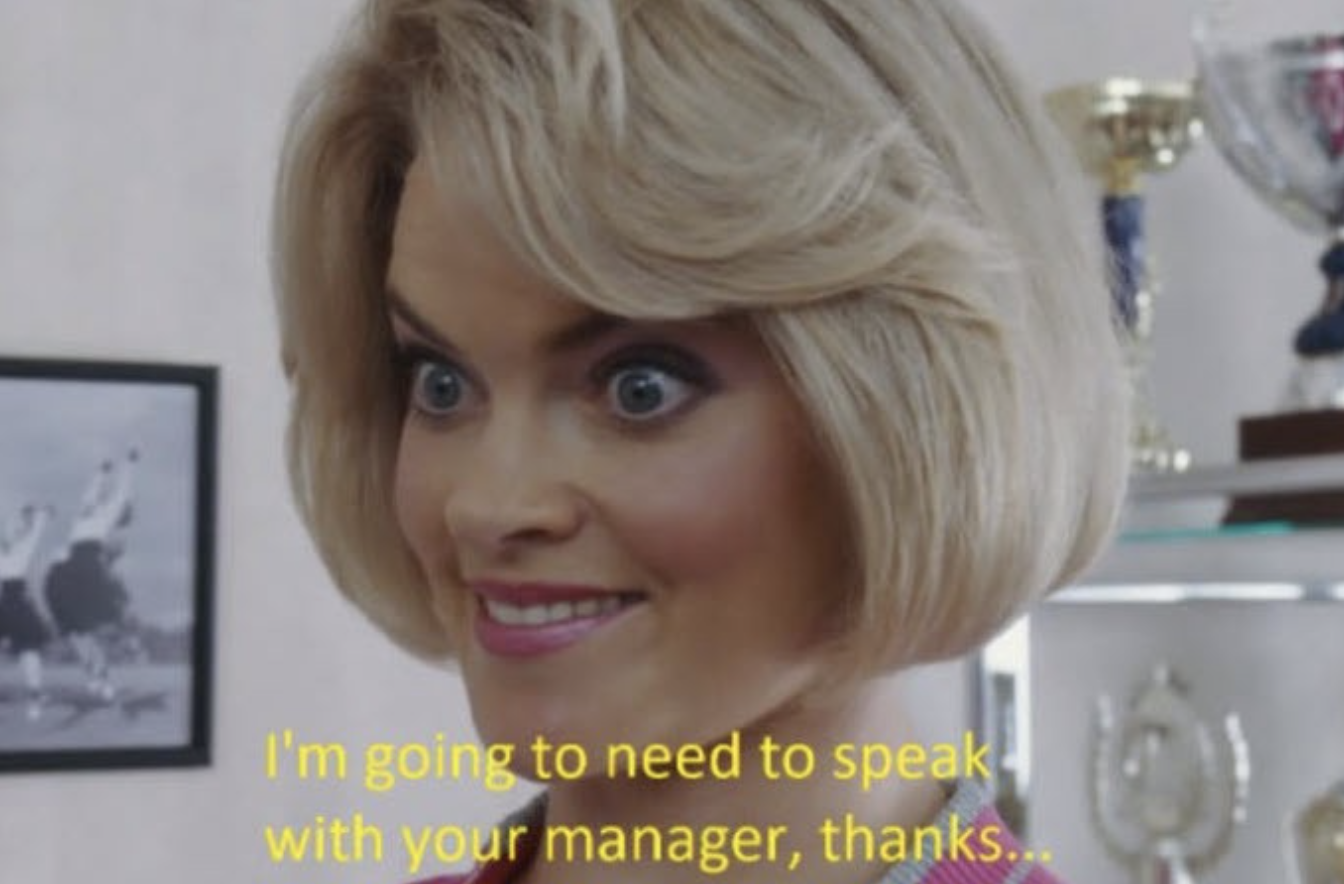 A &quot;Karen&quot; says &quot;I&#x27;m going to need to speak with your manager