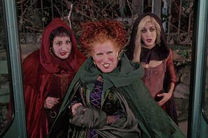 The Sanderson sisters from Hocus Pocus
