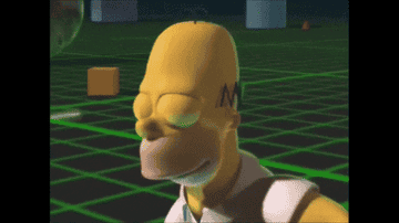 Homer drooling in 3D