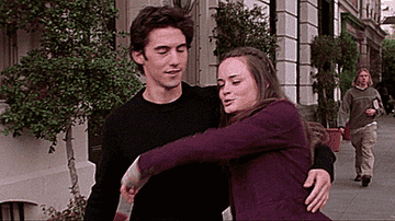 Jess kisses Rory&#x27;s head as he puts his arm around her
