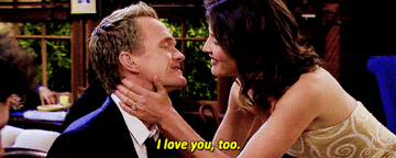 Robin tells Barney, &quot;I love you, too&quot;