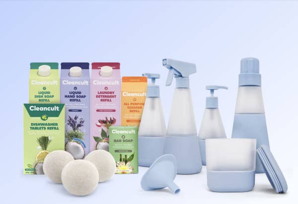 The complete home cleaning bundle in periwinkle