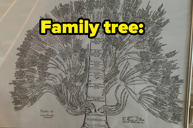 An intensely detailed family tree.